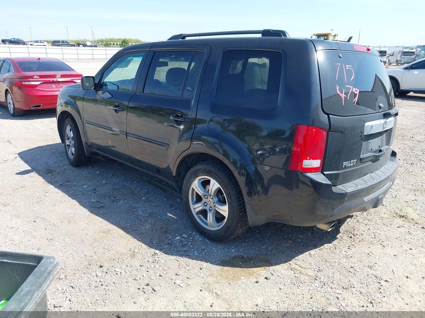 Vin: 5fnyf4h77db018366, lot: 46501667, honda pilot ex-l 20133