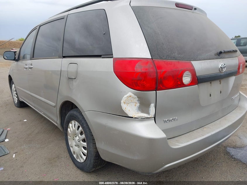 2006 TOYOTA SIENNA VAN 3.3L V-6 DOHC, VVT, REGULAR , 215HP