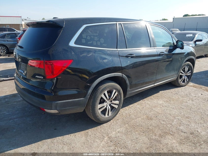 Vin: 5fnyf6h59gb064490, lot: 46501773, honda pilot ex-l 20164