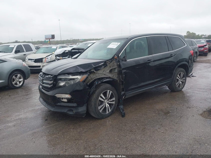 Vin: 5fnyf6h59gb064490, lot: 46501773, honda pilot ex-l 20162