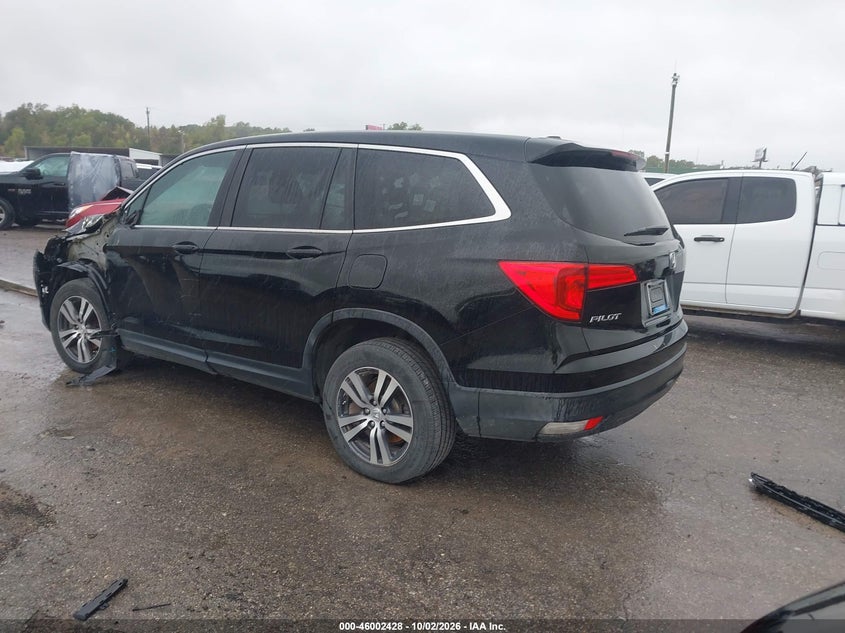 Vin: 5fnyf6h59gb064490, lot: 46501773, honda pilot ex-l 20163