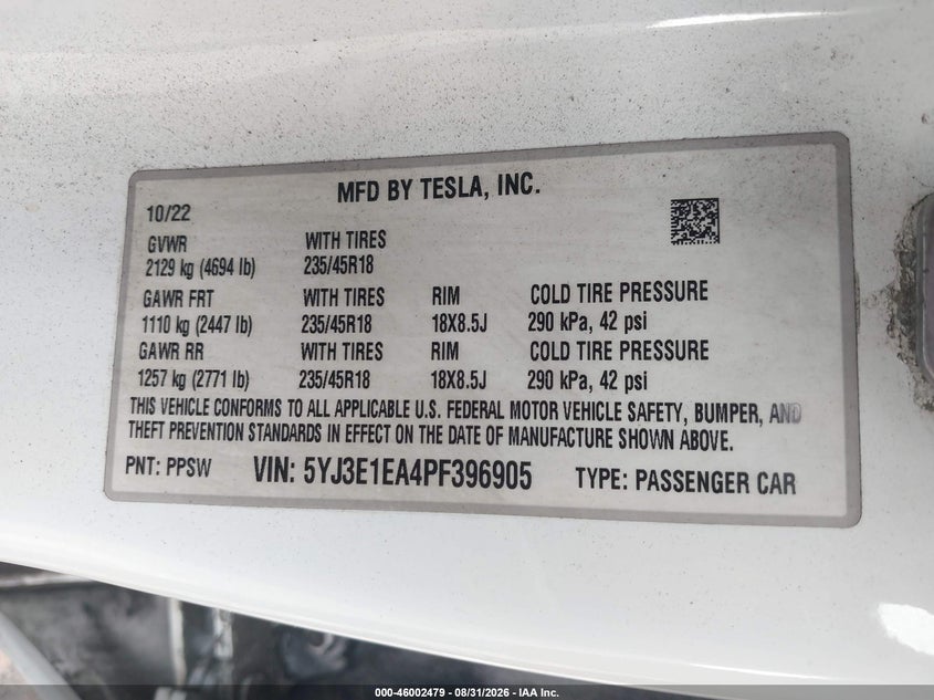 TESLA MODEL 3 - zdjęcie 9