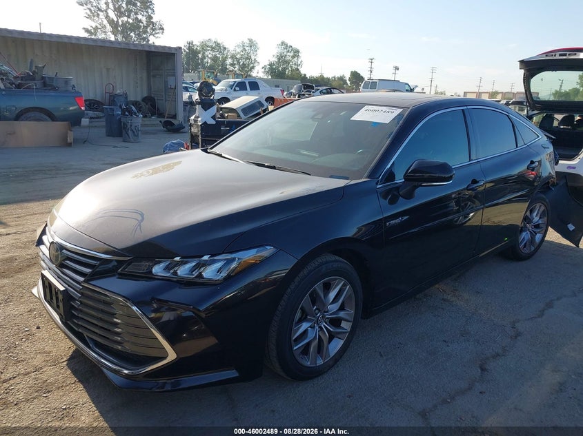 Vin: 4t1b21fbxku002296, lot: 46501834, toyota avalon hybrid xle 20192