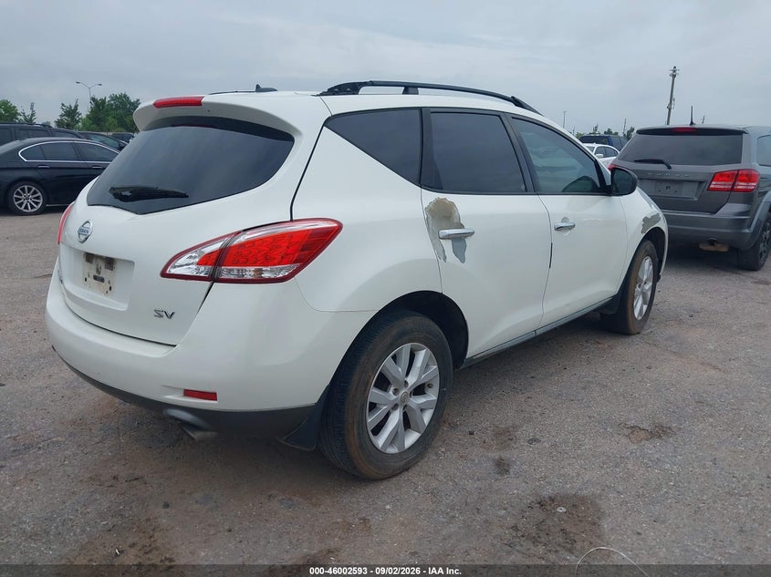 2012 NISSAN MURANO auction photo 4
