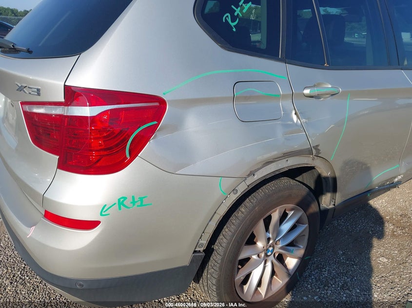 BMW X3 2016 VIN 5UXWX9C53G0D81985