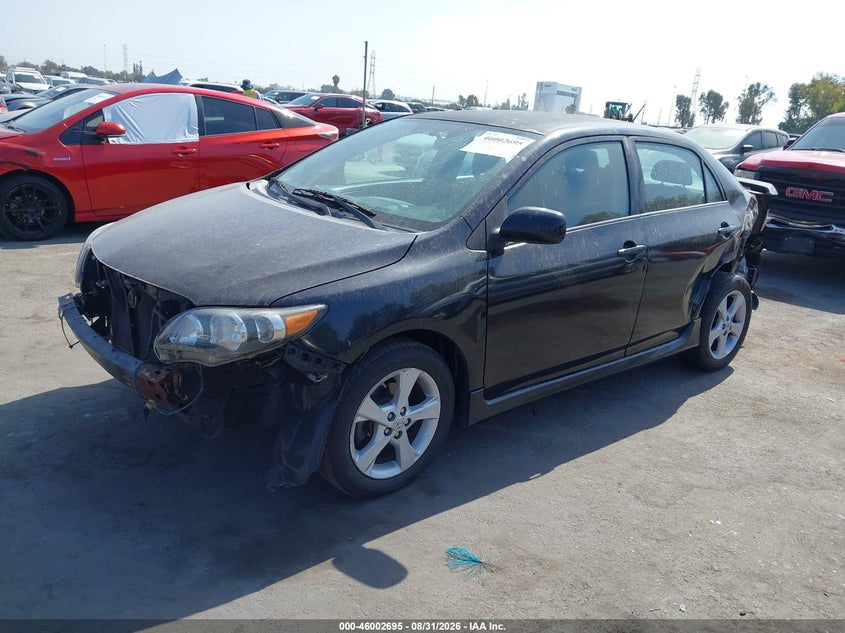 2011 Toyota Corolla, Left Rear, IAAI, VIN 2T1BU4EE0BC686266 — photo 2