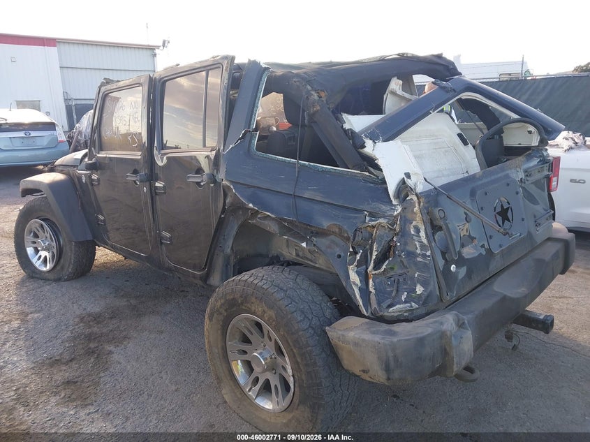 Vin: 1c4bjwdg2el149497, lot: 46502116, jeep wrangler unlimited sport 20143