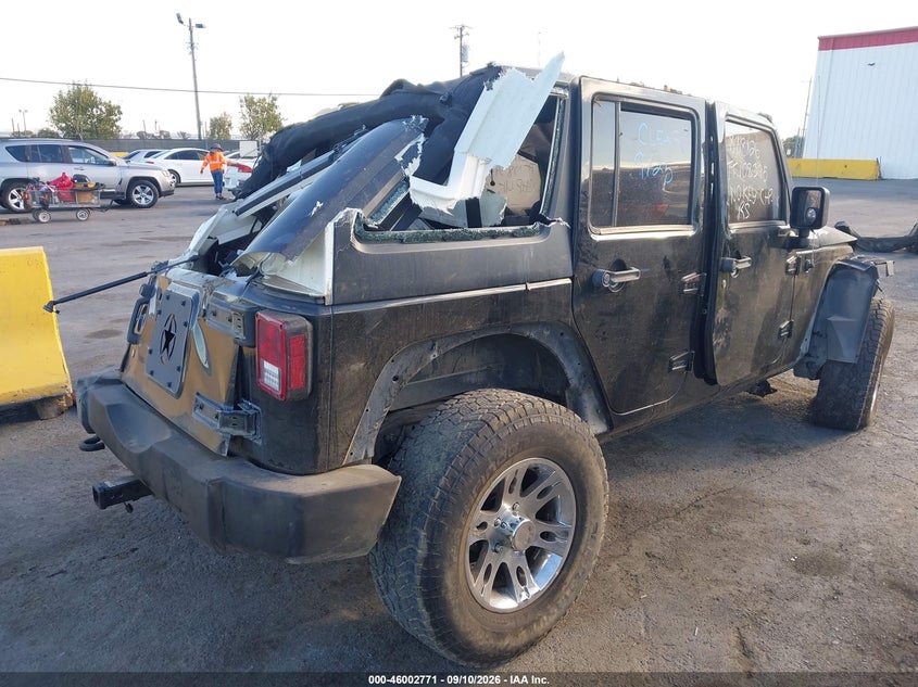 Vin: 1c4bjwdg2el149497, lot: 46502116, jeep wrangler unlimited sport 20144