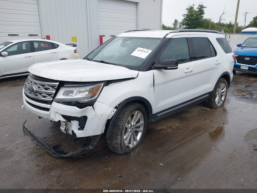 Vin: 1fm5k8d89jgb27980, lot: 46502180, ford explorer xlt 20182