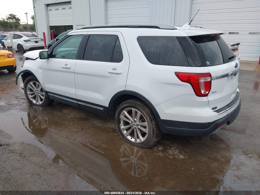 Vin: 1fm5k8d89jgb27980, lot: 46502180, ford explorer xlt 20183