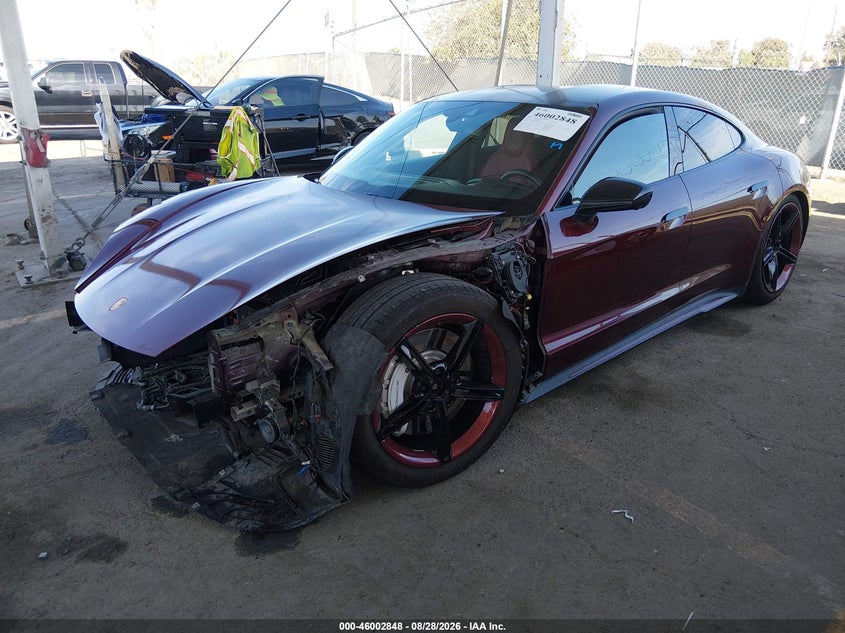 2021 Porsche Taycan, Left Front, IAAI, VIN WP0AB2Y14MSA43177 — photo 2