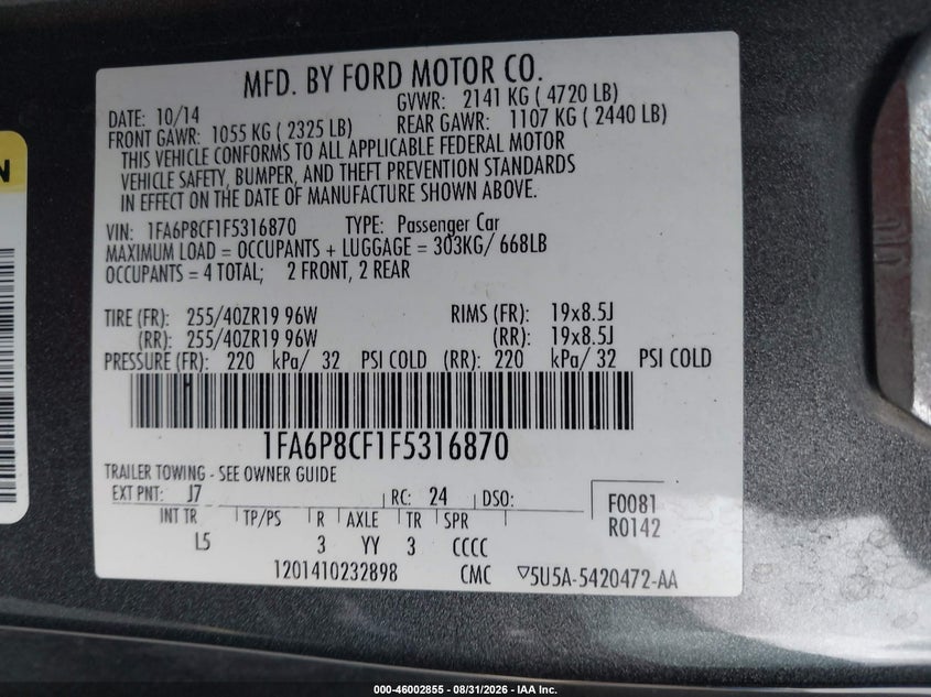 FORD MUSTANG - zdjęcie 9