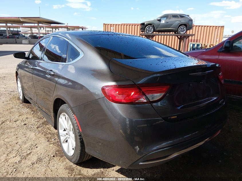 Vin: 1c3cccab9gn140877, lot: 46502230, chrysler 200 limited 20163
