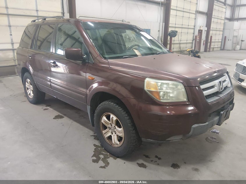 2008 HONDA PILOT SPORT UTILITY VEHICLE 3.5L V-6 VVT, REGULAR , 244HP