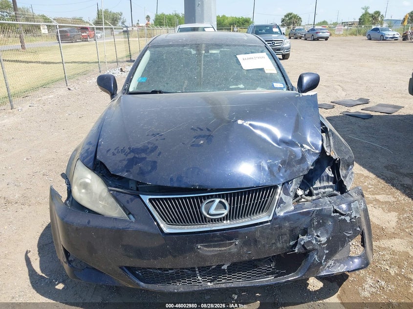 LEXUS IS 250 2008 VIN JTHBK262285060124