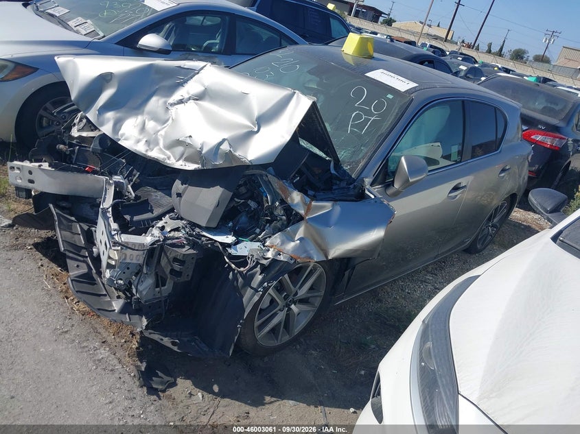 Vin: jthkd5bh6h2287744, lot: 46502406, lexus ct 200h 20172