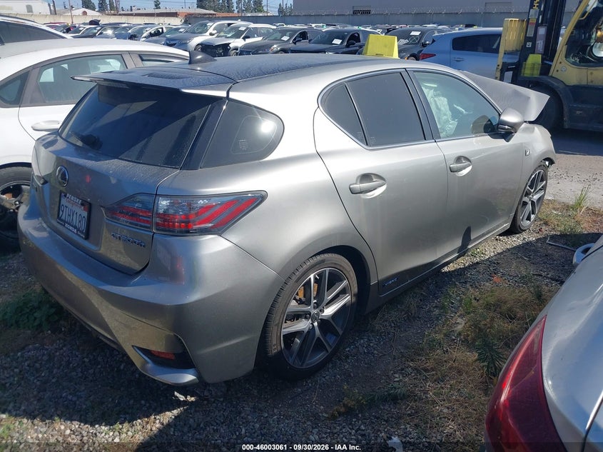 Vin: jthkd5bh6h2287744, lot: 46502406, lexus ct 200h 20174