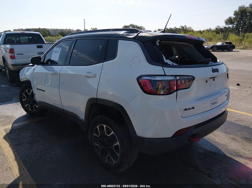 Vin: 3c4njddb6lt177875, lot: 46502477, jeep compass trailhawk 4x4 20203