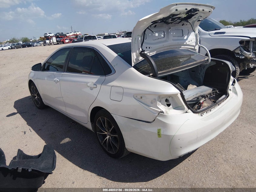Vin: 4t1bf1fk9fu486861, lot: 46502501, toyota camry xse 20153
