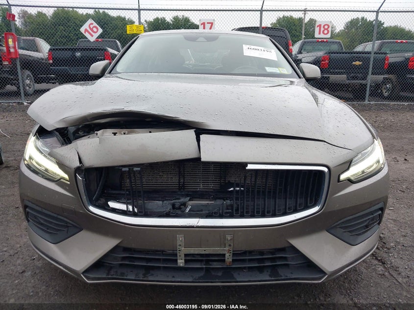 2019 VOLVO S60 SEDAN 2.0L I-4 DI, DOHC, VVT, TURBO/SUPERCHARGER, 316HP