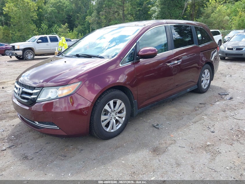 2016 Honda Odyssey, Roof, IAAI, VIN 5FNRL5H38GB080735 — photo 2
