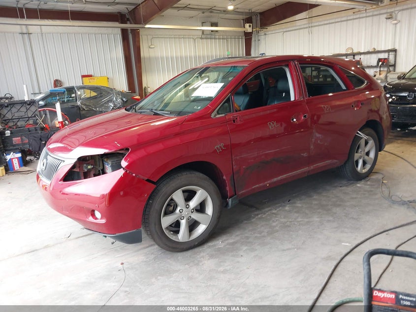 2012 Lexus RX, Левый бок, IAAI, VIN 2T2BK1BA8CC139104 — фото 2