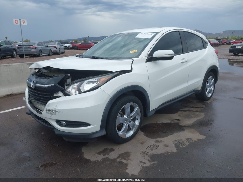 2016 Honda HR-V, Перед і зад, IAAI, VIN 3CZRU5H57GM710488 — фото 2