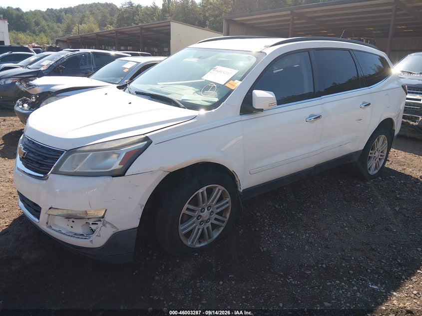 2015 Chevrolet Traverse, Front End, IAAI, VIN 1GNKRGKD0FJ243356 — photo 2