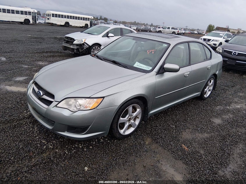 2009 SUBARU LEGACY SEDAN 2.5L H-4 VVT, REGULAR , 170HP