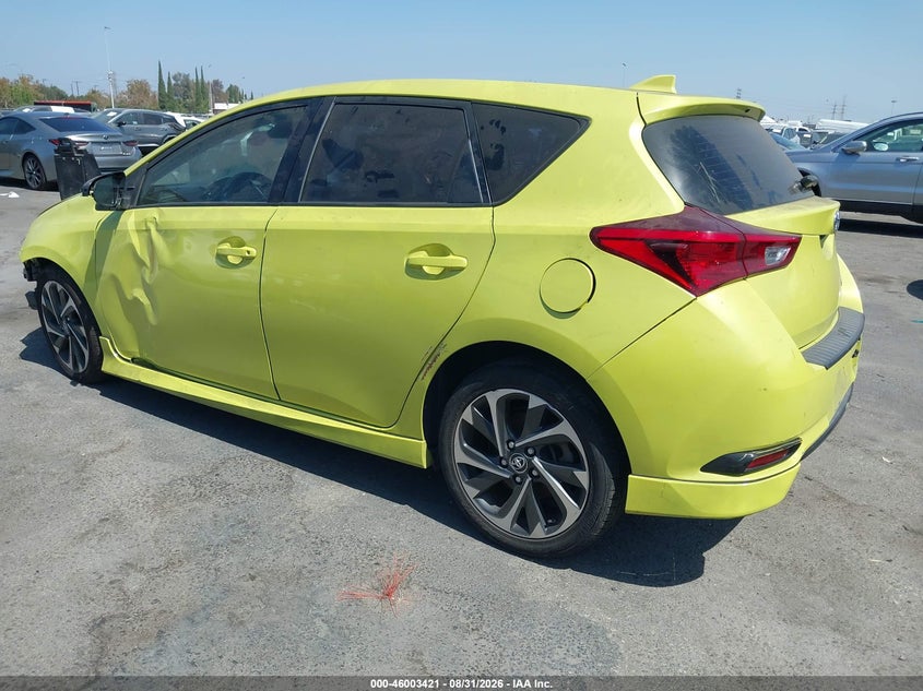 Vin: jtnkarje1jj572481, lot: 46502766, toyota corolla im 20183