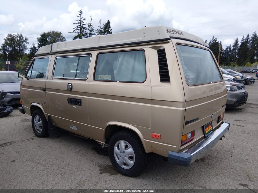 1986 VOLKSWAGEN VANAGON auction photo 3
