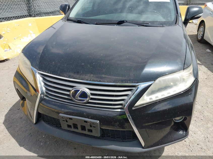 2013 LEXUS RX SPORT UTILITY VEHICLE 3.5L V-6 DOHC, VVT, PREMIUM , 245HP