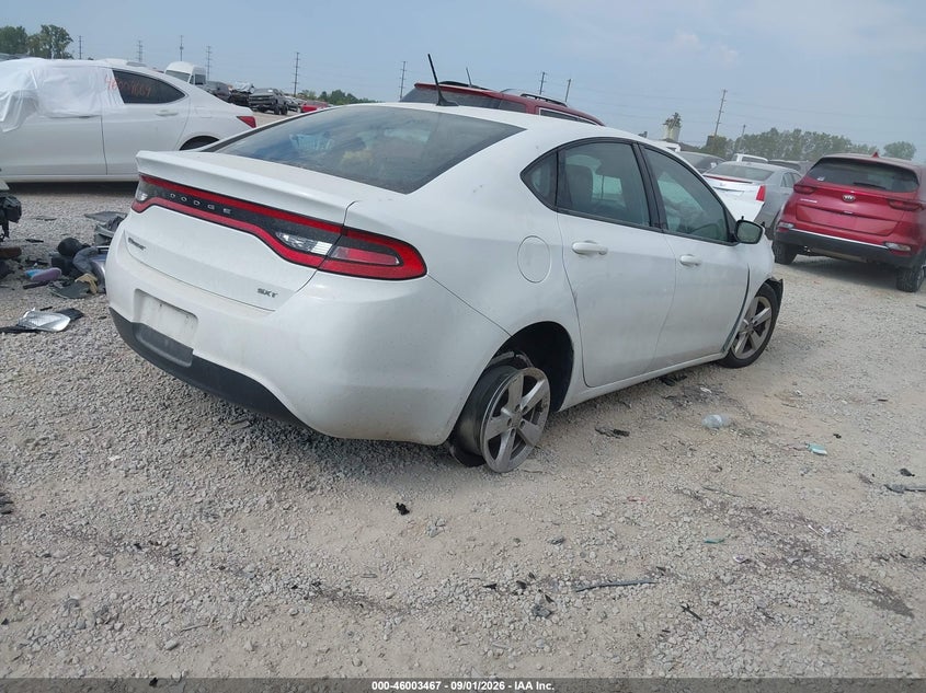 Vin: 1c3cdffa0gd802267, lot: 46502812, dodge dart sxt sport 20164