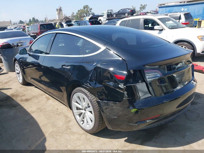 Vin: 5yj3e1eb2jf112896, lot: 46502818, tesla model 3 long range/performance 20183