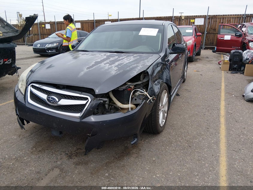 2012 Subaru Legacy 2.5I Premium, Left Front, IAAI, VIN 4S3BMAC67C1013104 — photo 2