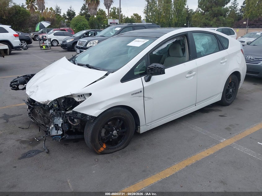 2012 Toyota Prius, Звичайний знос, IAAI, VIN JTDKN3DU3C5531242 — фото 2