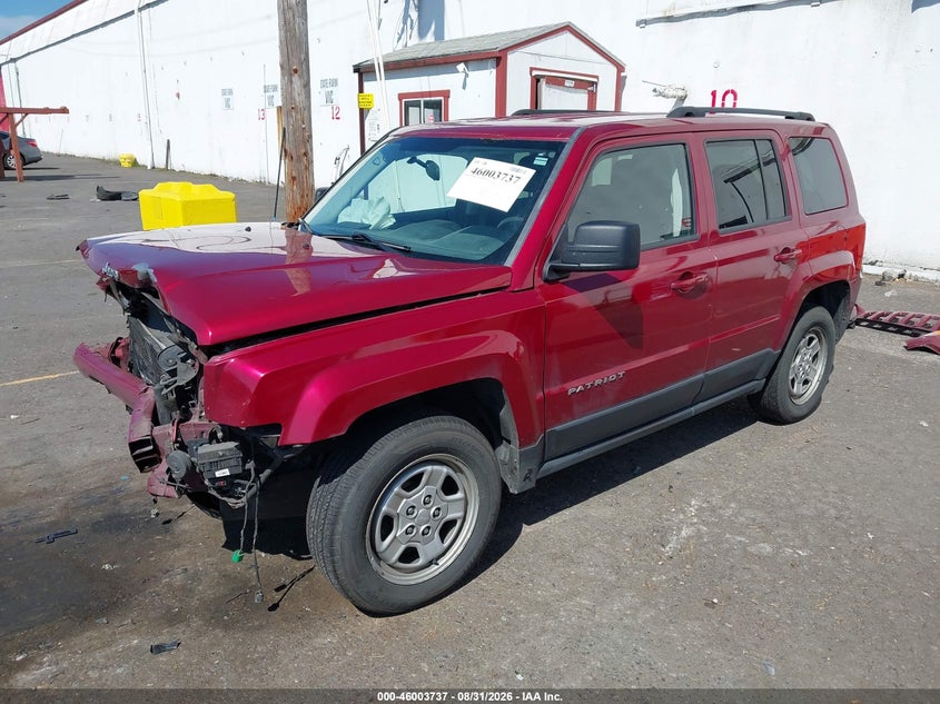 Vin: 1c4njpbaxfd429701, lot: 46503082, jeep patriot sport 20152