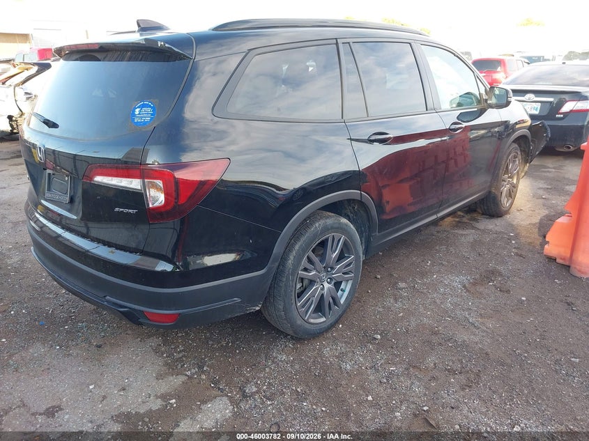 Vin: 5fnyf5h36nb038211, lot: 46503127, honda pilot 2wd sport 20224