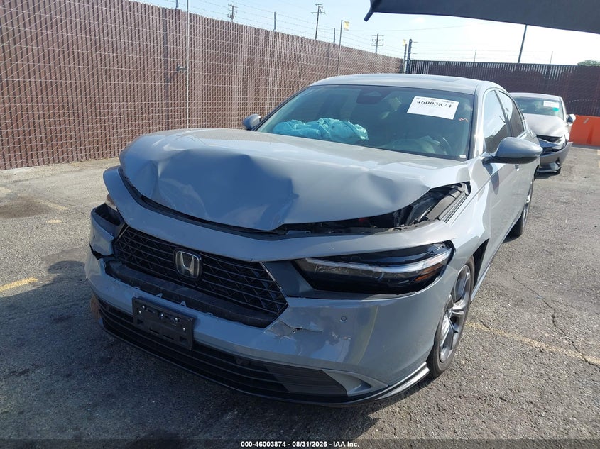 Vin: 1hgcy2f65sa005030, lot: 46503219, honda accord hybrid ex-l 20252