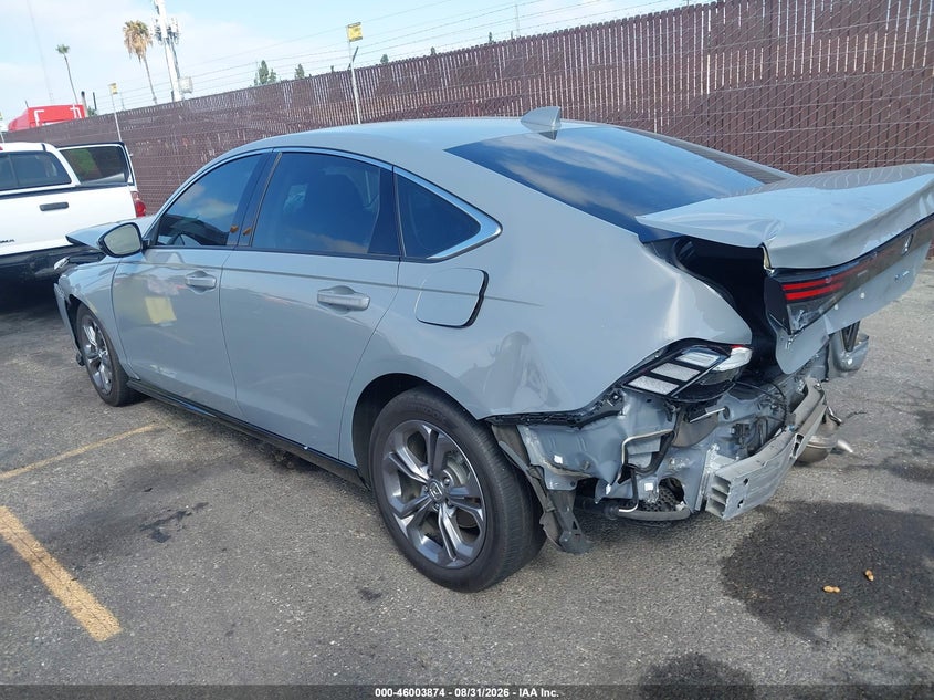 Vin: 1hgcy2f65sa005030, lot: 46503219, honda accord hybrid ex-l 20253