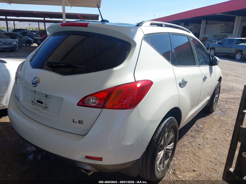 Vin: jn8az1mu3aw013695, lot: 46503288, nissan murano le 20104