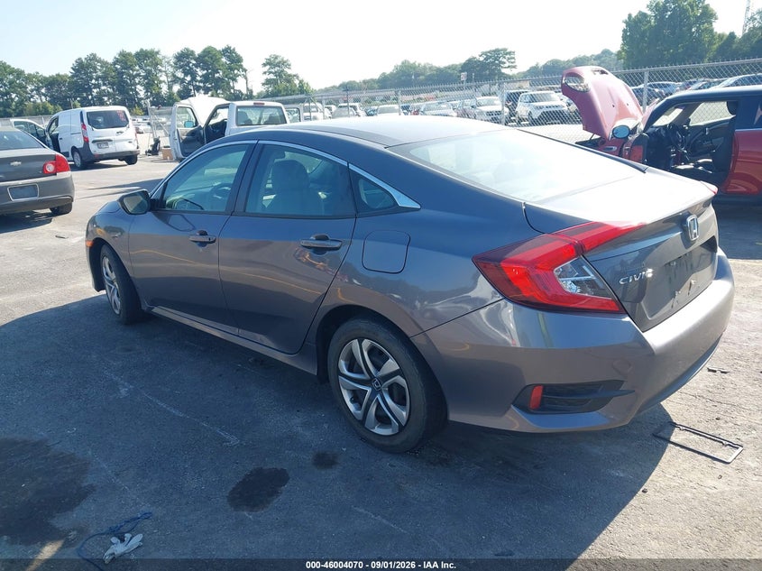 Vin: 19xfc2e54he043972, lot: 46503446, honda civic lx 20173