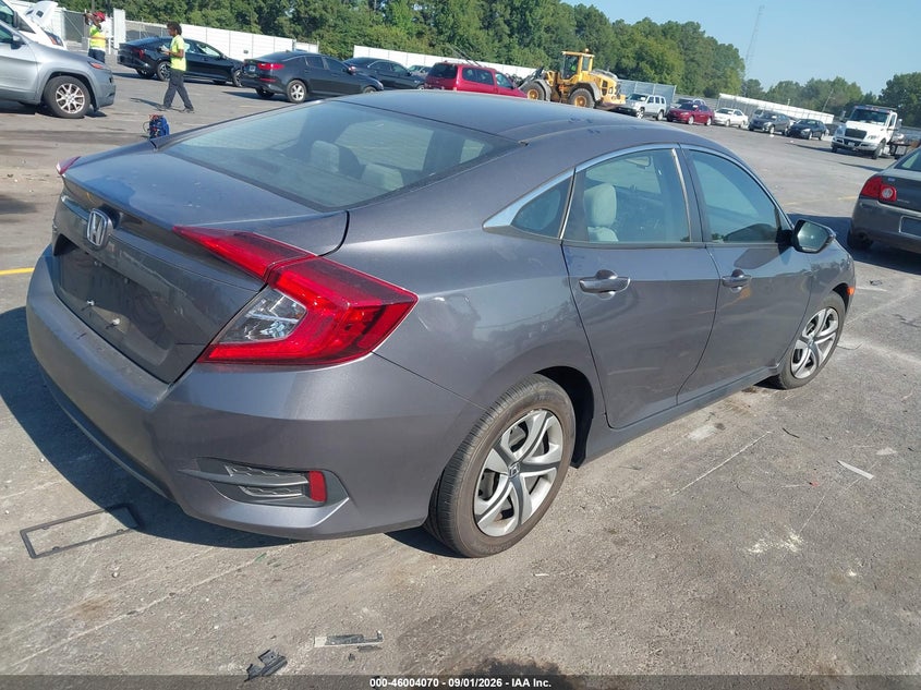 Vin: 19xfc2e54he043972, lot: 46503446, honda civic lx 20174