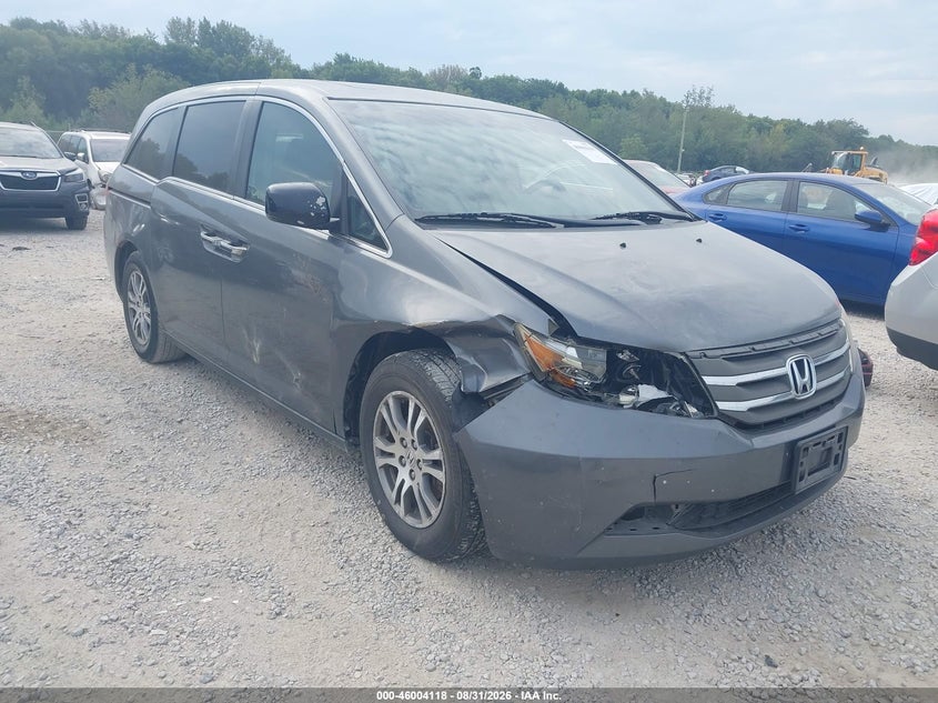 2011 Honda Odyssey Ex-L, Правый перёд, IAAI, VIN 5FNRL5H66BB098136
