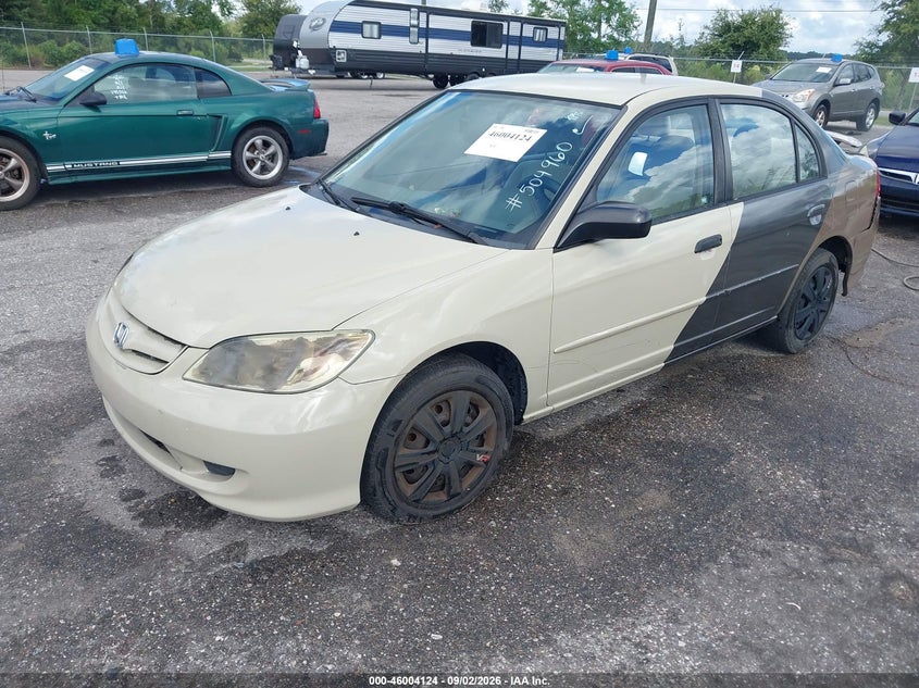 2004 Honda Civic, Звичайний знос, IAAI, VIN 2HGES16534H504960 — фото 2