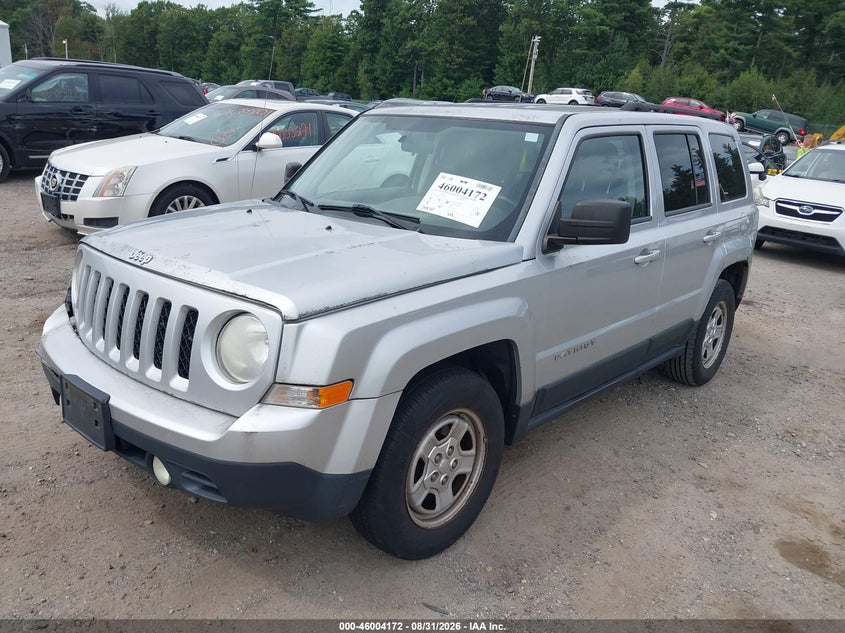 Vin: 1c4njpba2cd590636, lot: 46503548, jeep patriot sport 20122