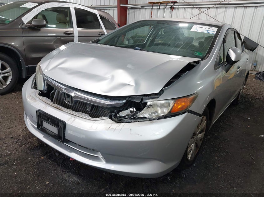HONDA CIVIC 2012 VIN 19XFB2F53CE378215