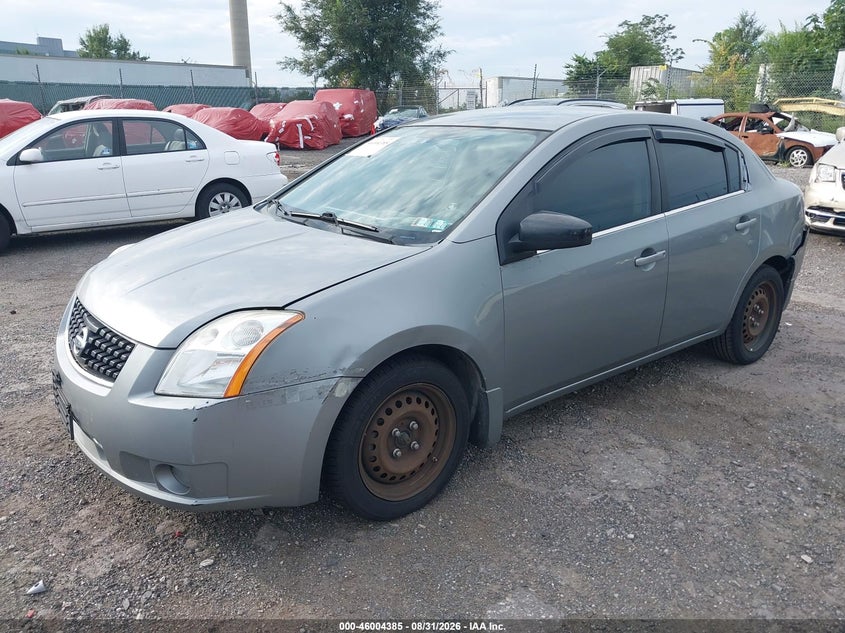 2008 Nissan Sentra, Правий зад, IAAI, VIN 3N1AB61E08L694525 — фото 2