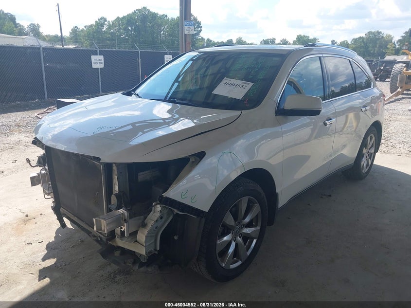 Vin: 5fryd4h8xeb043776, lot: 46503928, acura mdx advance pkg w/entertainment pkg 20142