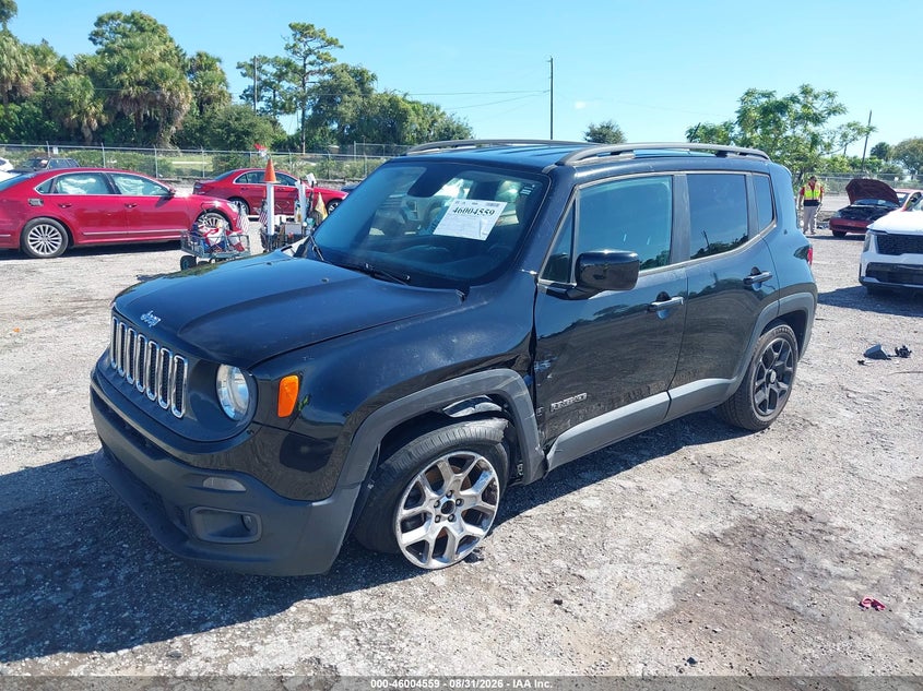 Vin: zaccjabb5hpe92593, lot: 46503935, jeep renegade latitude fwd 20172
